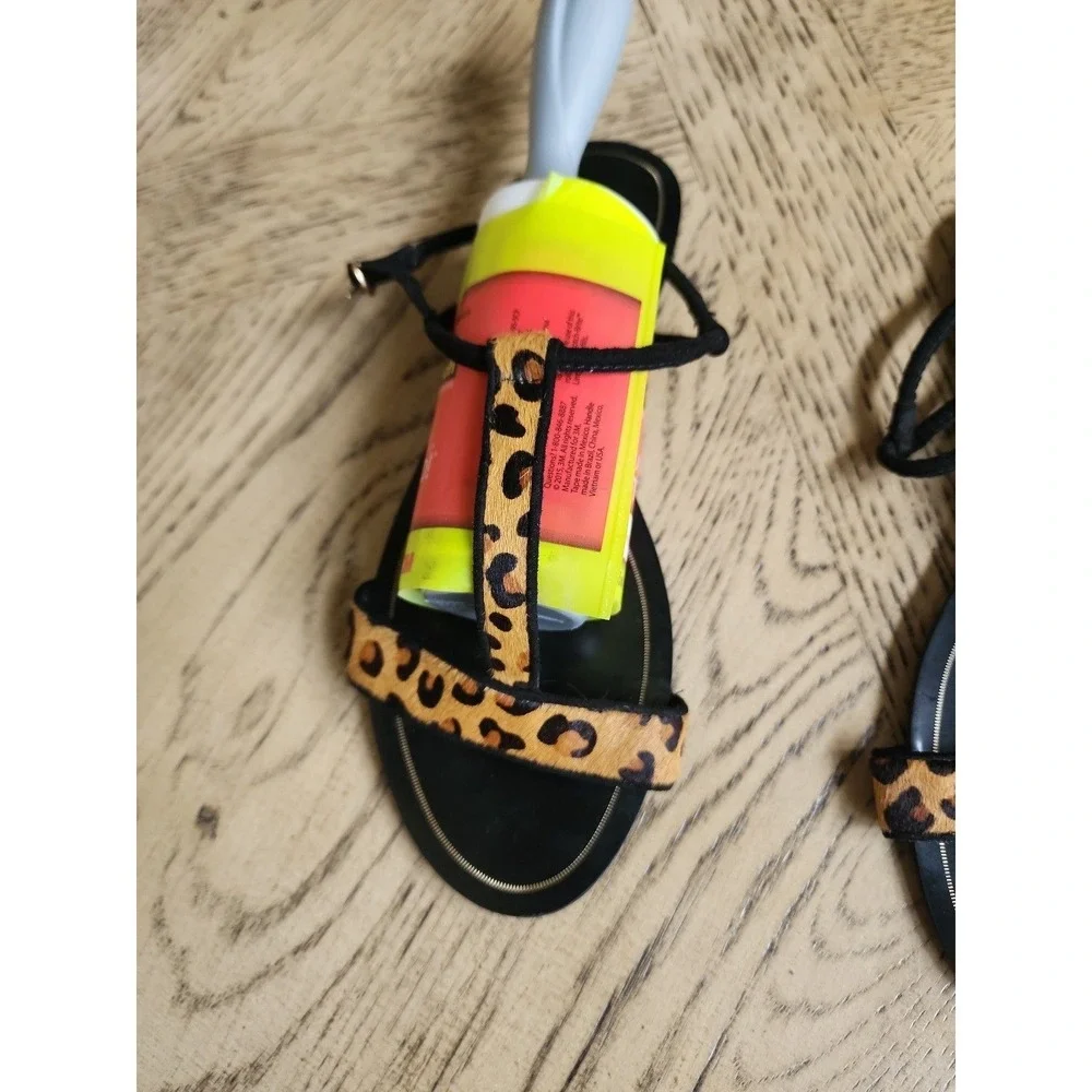 Sandals Cheetah Sandals Tiger Sandals animal print Zara Basic Flat sandals - Picture 4 of 4